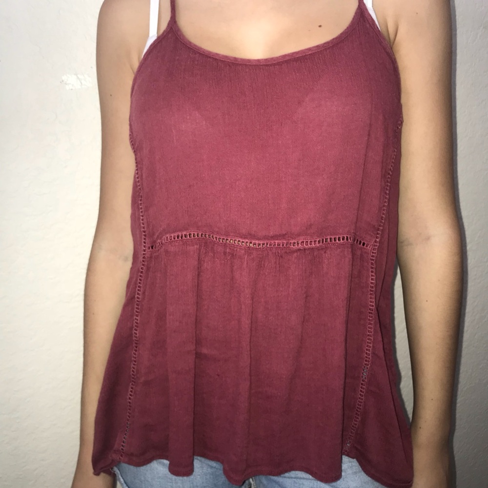 Maroon high low top